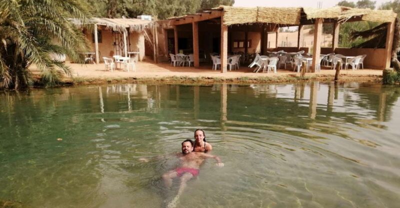 Djerba: Ksar Ghilane and Berber Villages Day Tour With Lunch - Ksar Ghilane Hot Springs