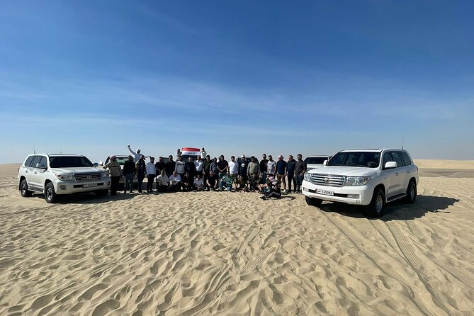 Doha Half Day Desert Safari Dune Bashing Camel Ride Sandboarding - Sandboarding Fun