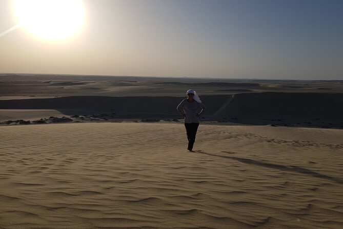 Doha: Private Sunrise or Sunset Desert Safari With Sand Boarding - Memorable Dune Bashing