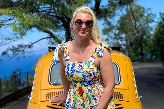 Dolce Vita Vintage Photo Experience With Yellow Fiat 500 - Meeting and Logistics
