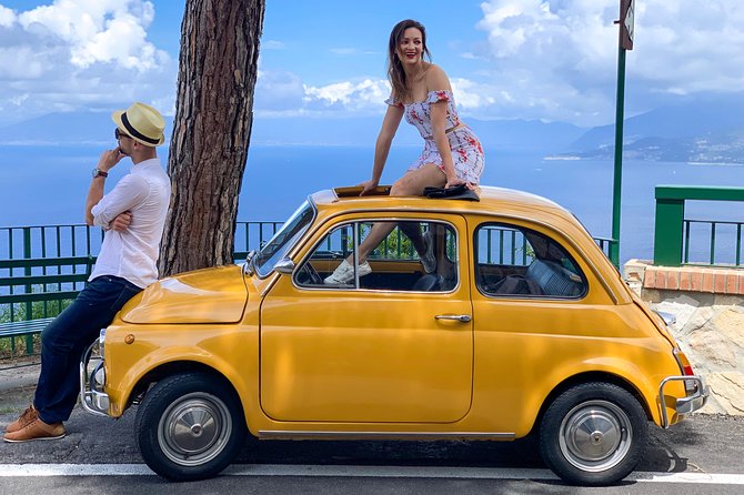 Dolce Vita Vintage Photo Experience With Yellow Fiat 500 - Scenic Spots off Tourist Trail