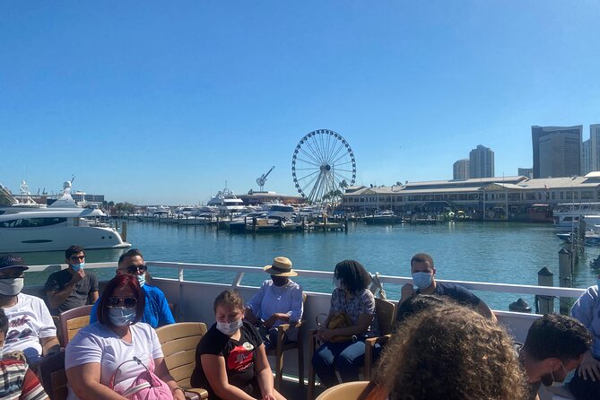Double Decker City Tour & 90 Min Miami Boat Cruise Millionaire Homes - Miami Boat Cruise