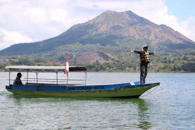 Down Hill Jungle Trek With Traditional Boat on the Lake Batur - Key Points