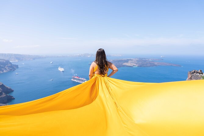 Dreamy Flying Dress Photoshoot in Santorini - Photoshoot Pricing and Booking