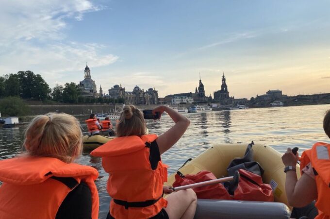 Dresden: Private Inflatable Boat Tour With Beer Garden Stop - Sightseeing Along the Elbe
