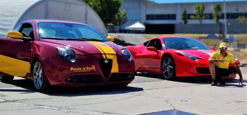 Drive a Ferrari 458 and Alfa Romeo on a Race Track Inc Video - Language Support