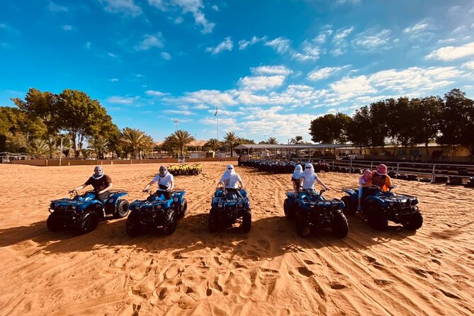 Dubai 4x4 Desert Safari, Quad Bike, Camel Ride & BBQ Dinner - Bedouin Cultural Entertainment and Cuisine