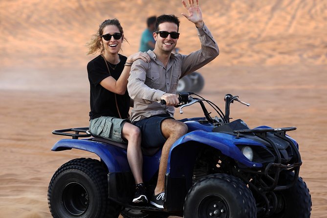 Dubai: Adventure Quad Bike Safari, Sandboarding, Camel Ride & BBQ - Tour Duration and Group Size