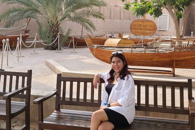 Dubai City Tour of Souks, Boat, Blue Mosque, Frame & Burj Khalifa - Abra Boat Ride Along Dubai Creek