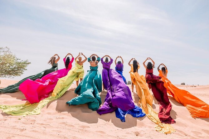 Dubai Desert Flying Dress Photoshoot - Confirmation and Accessibility