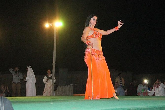 Dubai Desert Red Dune Half-Day Safari Adventure and BBQ Dinner - Desert Camp Dinner and Entertainment
