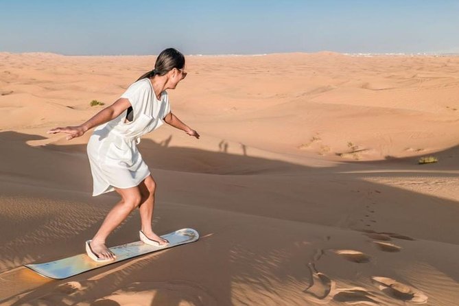 Dubai Desert Safari 4x4 Dune Bashing, Sandboarding, Camel Riding, Bbq Dinner - Logistics and Transportation