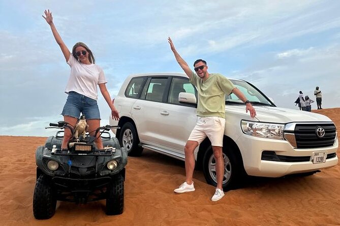 Dubai Desert Safari & Quad Bike Sand Board Camel Ride BBQ Dinner - Inclusive Transportation and Amenities