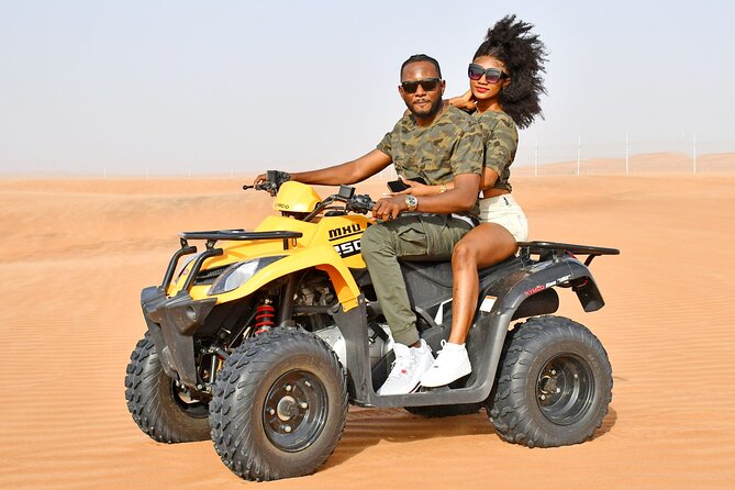Dubai Desert Safari & Quad Bike Sand Board Camel Ride BBQ Dinner - Group Size and Cancellation Policy