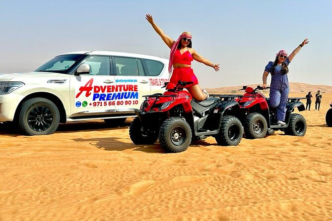 Dubai Desert Safari With Quad Bike, Dune Bashing, Camel Ride, Sand Boarding &Bbq - Camel Ride and Sand Boarding