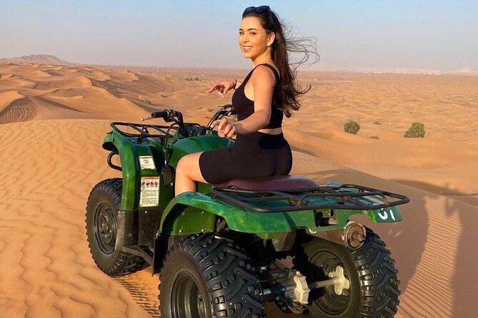 Dubai Dunes Safari With Quad Bike, Camel Ride, BBQ Dinner & Live Shows - Captivating Camel Ride at Sunset