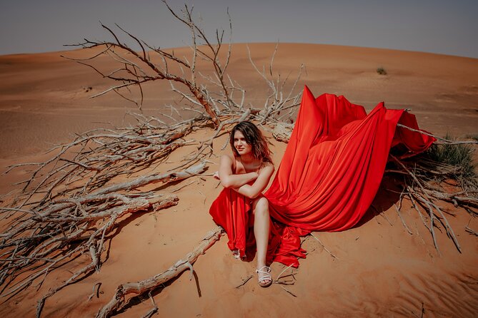 Dubai: Flying Dress With Photography and Thrilling Dune Drive - Important Considerations