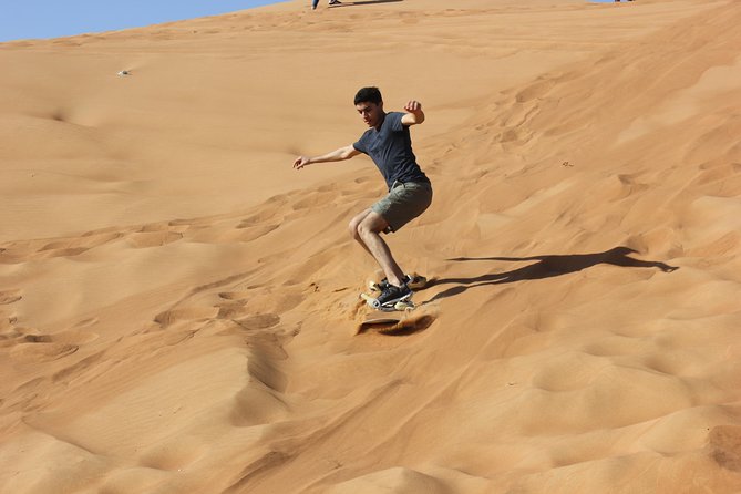 Dubai: Jeep Desert Safari, Camel Riding, ATV & Sandboarding - Group Size