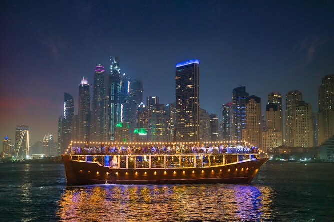 Dubai Marina Royal Dinner Dhow Cruise Including Transfers - Sample Menu