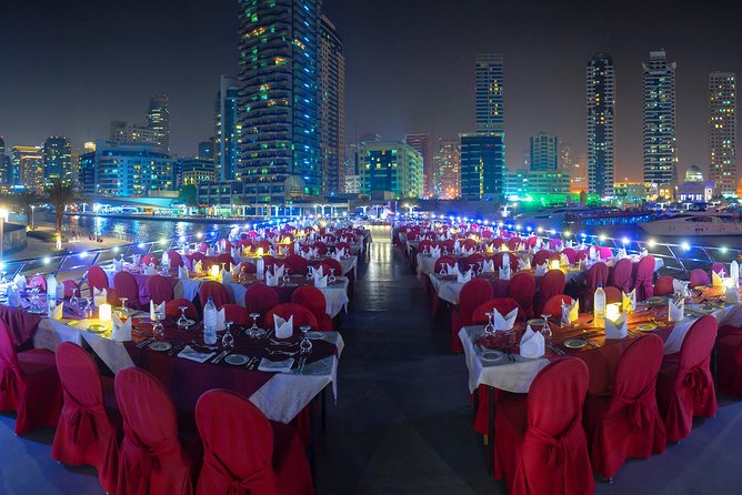 Dubai Marina Royal Dinner Dhow Cruise Including Transfers - Meeting and Pickup
