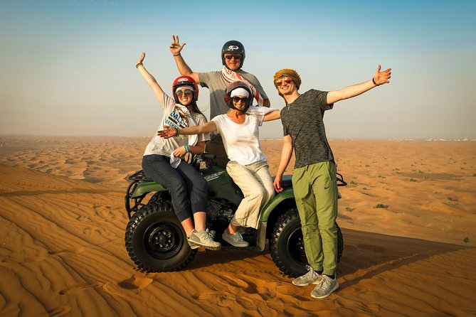 Dubai Morning Quad Bike With Sandboarding and Camel Ride - Sandboarding and Camel Riding