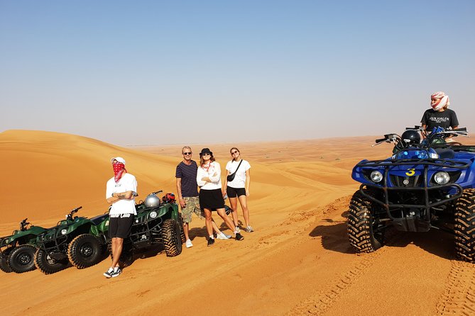 Dubai: Red Dune ATV, Sandsurf, Camels, Stargazing & Camp Dinner - Transportation and Pickup