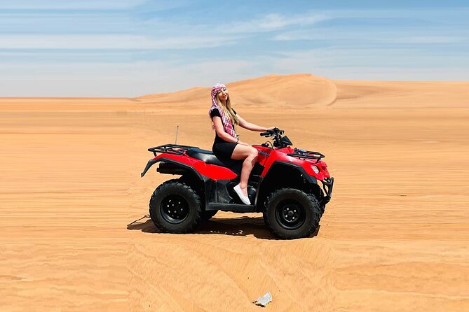 Dubai: Red Dune ATV, Sandsurf, Camels, Stargazing & Camp Dinner - Booking and Restrictions