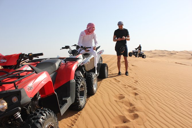 Dubai: Red Dune Quad Bike Desert Safari Adventure - Group Size and Tour Duration