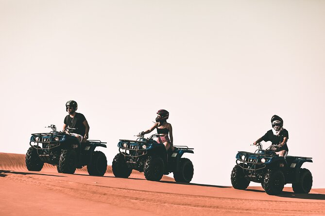Dubai Red Dunes Desert Safari, Sandsurf, Camel & Quad Bike Option - Tour Size and Duration