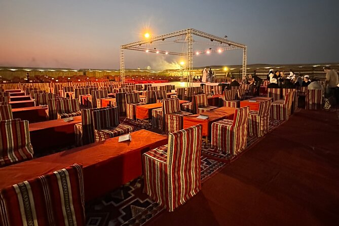 Dubai: Red Dunes, Sandsurf, Camel Ride, BBQ Dinner at Desert Camp - Included Transfers and Meeting Points