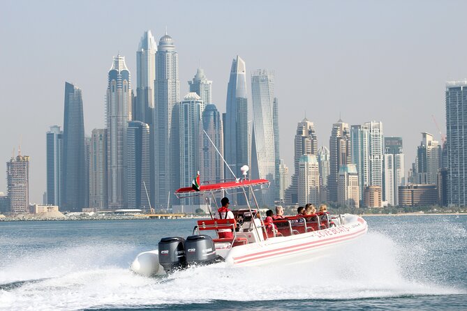 Dubai Speedboat Tour: JBR Skyline, Atlantis, Burj AlArab Optional - Meeting and Pickup