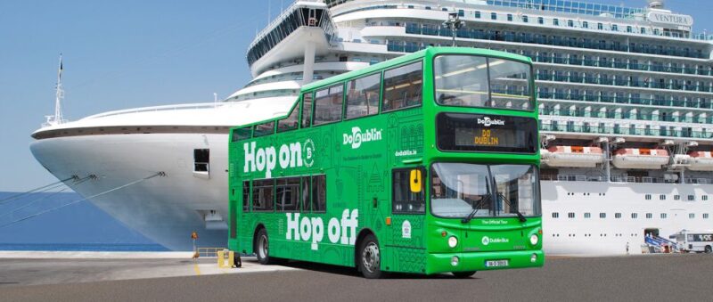 Dublin: Cruise Excursion Hop-On Hop-Off Tour & Rail Ticket - Key Points