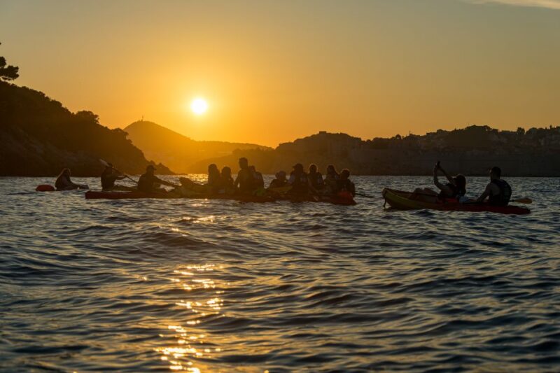 Dubrovnik: Guided Sunset Sea Kayaking With Snacks and Wine - Inclusion and Equipment