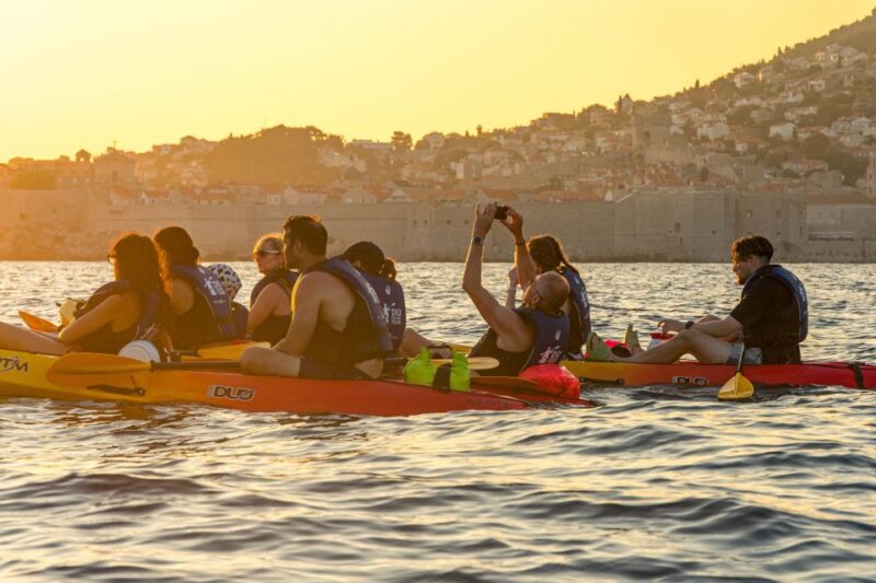 Dubrovnik: Guided Sunset Sea Kayaking With Snacks and Wine - Safety and Guidelines