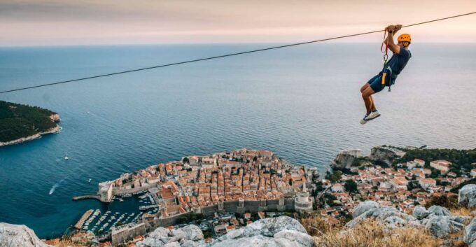 Dubrovnik: Sunset Zip Line Experience Followed by Wine - Breathtaking Panoramic Views