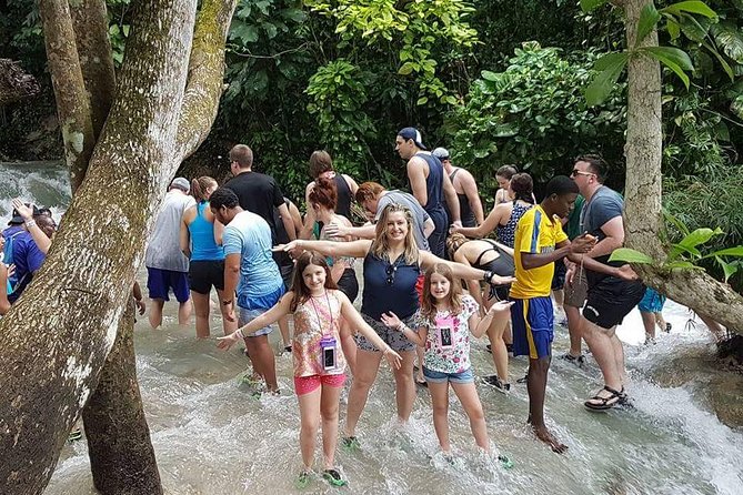 Dunns River Falls and Zipline (Over the Falls) Adventure Tour From Ocho Rios - Climbing Dunns River Falls