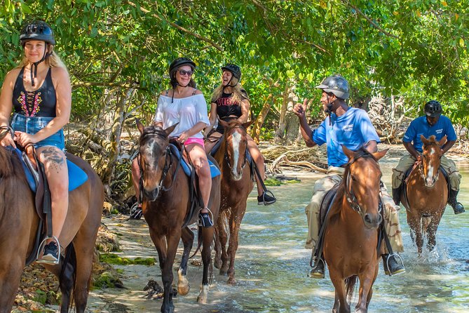 Dunns River Falls Climb Plus Ziplines, Atv, Horse Ride & Swim From Montego Bay - Climbing Dunns River Falls