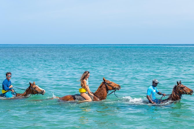 Dunns River Falls Climb Plus Ziplines, Atv, Horse Ride & Swim From Montego Bay - Horseback Riding in the Caribbean