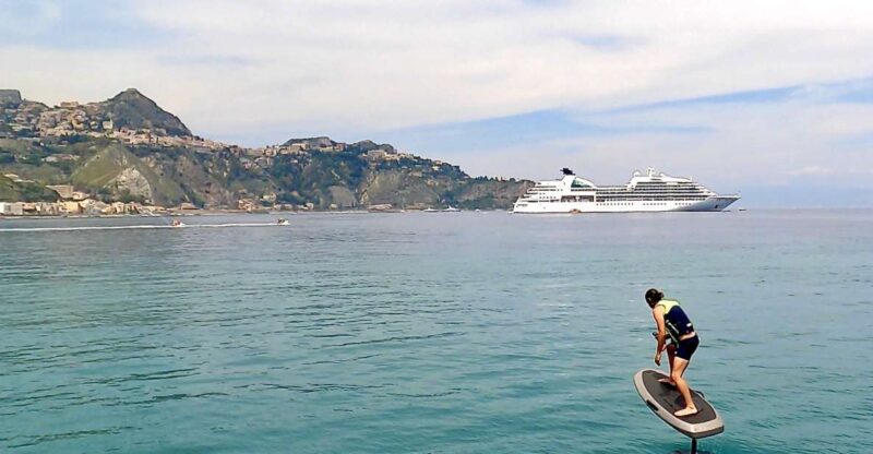 E-Foil Electric Fliteboard Boat Trip Taormina-Giardini - Key Points