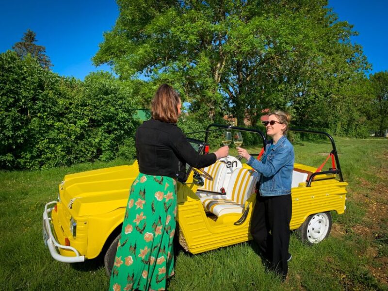 E-Mehari Tour and Tasting Chablis Clotilde Davenne - Boutique Clotilde Davenne Wine Tasting