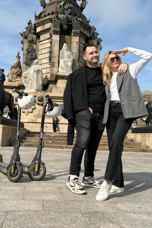 E-Scooter Guided Exploration of Barcelona - Included Services