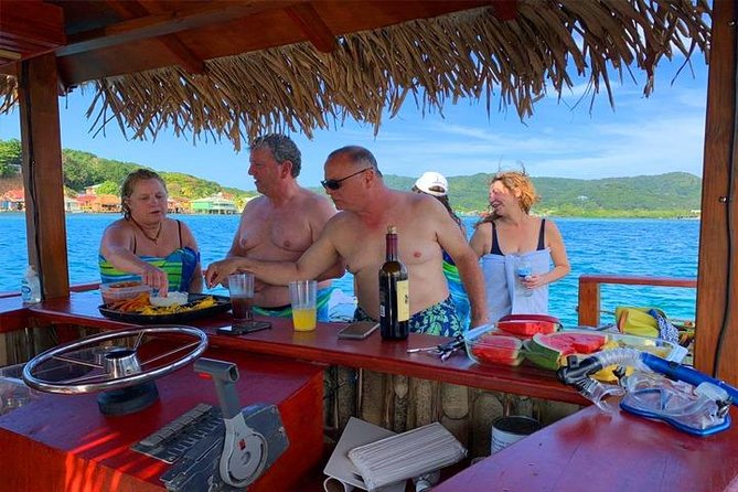 East End Private Floating Tiki Bar Getaway Plus Transportation - Complimentary Snacks and Beverages