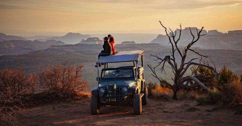 East Zion: Top of the World Sunset Jeep Tour - Itinerary Details
