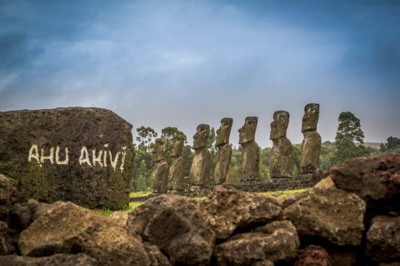 Easter Island: Birdman Cult Private Tour - Admiring Ahu Akivis Moai Sculptures