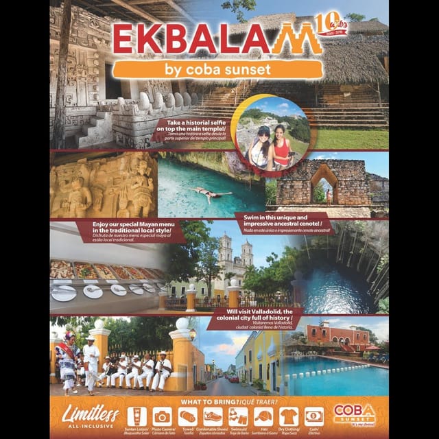 Ek Balam + & Cenote Maya - Cultural Immersion Experience
