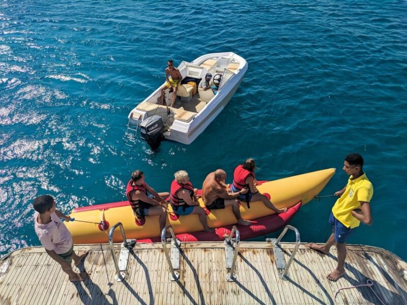 El Gouna: Boat Tour to Magawish Island With Buffet Lunch - Itinerary and Activities