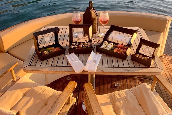 Elba Island - Aperitif on the Boat at Sunset - Private - Modern Sorrento Gozzo