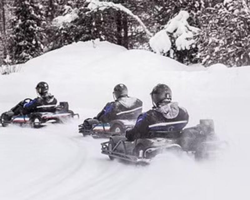 Electric Snow Scootering, Lunch and Ice Karting Full Day - Experience Highlights