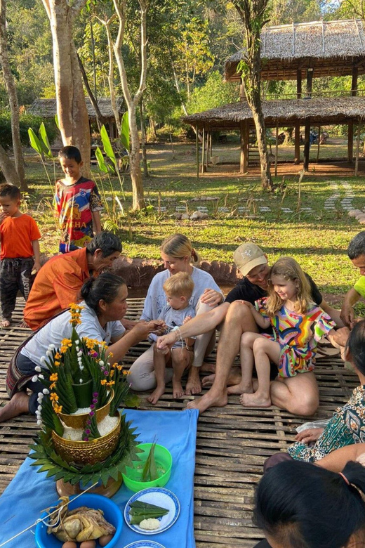 Elephant Home Sanctuary in Muang Thong Sayaboury Laos - Elephant Interaction and Feeding