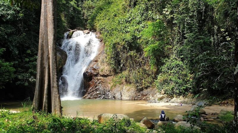 ELEPHANT SANCTUARY GUIDED TOUR WITH WATERFALL HIKE - Swimming at the Waterfall
